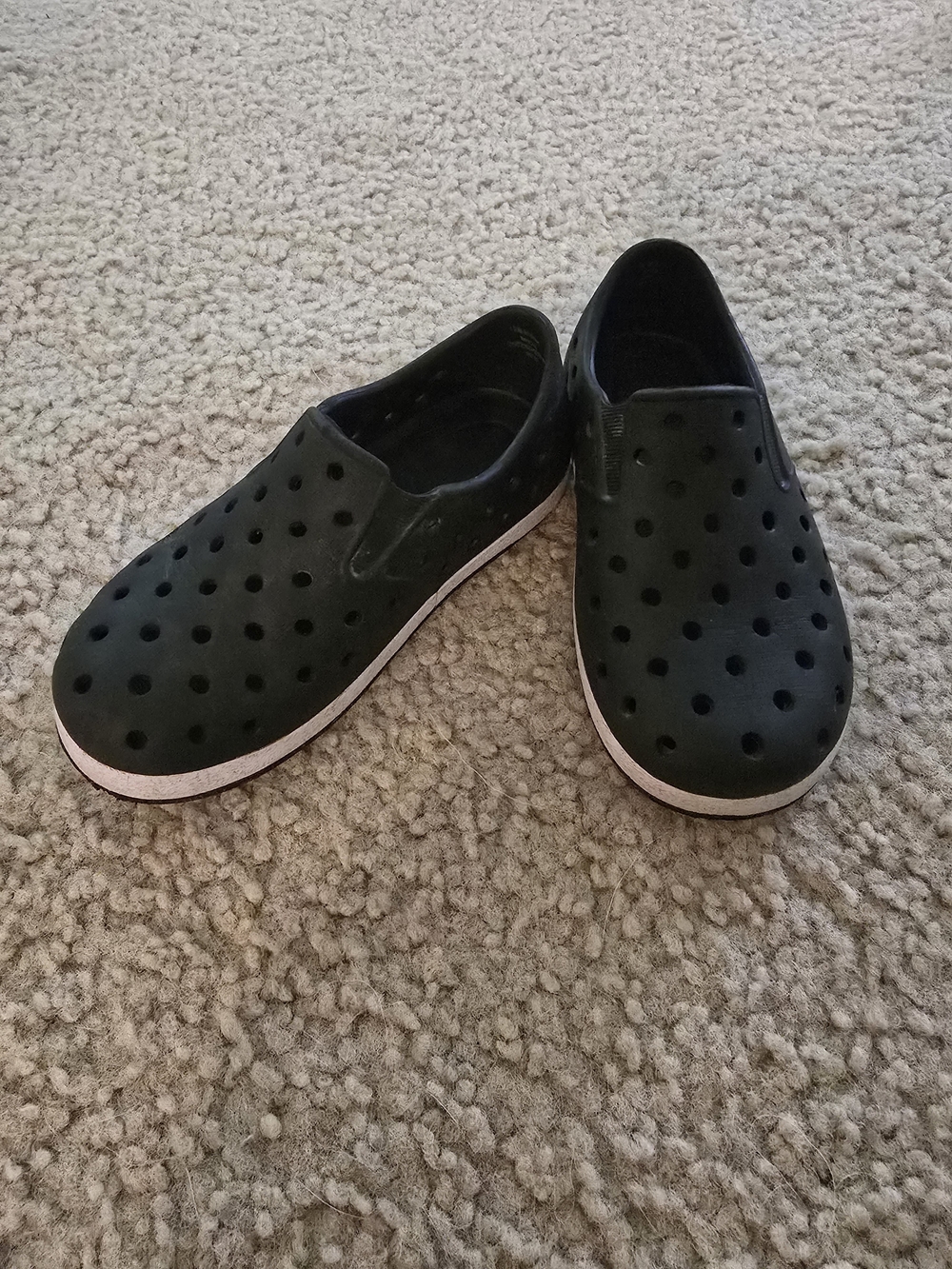 Toddler Slip-On Perforated Casual Shoes - Black